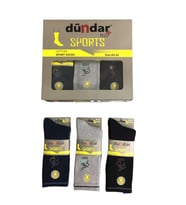 Dündar Erkek Plus Sports Tenis Taba Havlu Çorap - 12 Adet (Karışık)