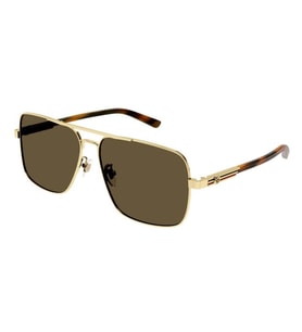 Gucci GG1289S 002 62 Erkek Güneş Gözlüğü (Altın)