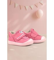 Rakerplus Dino Hakiki Deri Pembe Yüksek Bilekli Bebek Ayakkabı