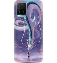 Vivo Y11S Y21S Y20 Y20S Y70 Kılıf Desemli Silikon Kız ve Ejderha 1742