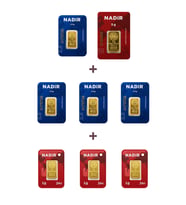 Nadir Gold 24 Ayar 18 Gram Altın (1 Ad 5 Gram Altın + 4 Ad 2,5 Gram Altın + 3 Ad 1 Gram Altın )