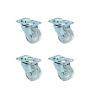 Furç Tablalı Bilyalı Teker - 38MM - Şeffaf HKS240 - 4 Adet