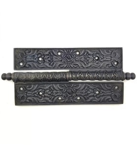 Antika Tarz Dekoratif Pirinç Lüks Okka Menteşe - 20cm, Oksit
