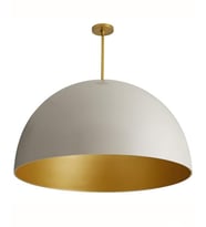 MYLİGHTS 50CM BEYAZ İÇİ ALTIN ALEMİNYUM PASLANMAZ METAL AVİZE  50 CM  (Siyah)