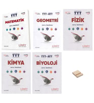 Limit TYT Matematik Geometri Fizik Kimya ve Biyoloji 5li Set + Telefon Standı