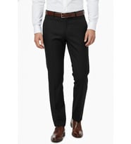 Erkek Regular Fit Klasik Pilesiz Kanvas Pantolon P1142 BGL-ST04795 (Siyah)