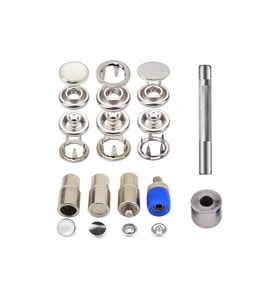 Hodbehod 100 Set 9.5 Mm Klikıt Çıtçıt Kalıp ve Manuel Çakım Kiti Set Saklama Kutulu