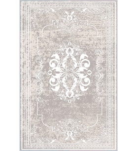 Eliana Home Baskılı, Yıkanabilir Kaymaz Taban Salon Halısı LNA1121 100x150 cm (Bej)