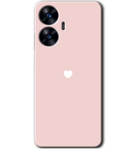 Realme C55 Kılıf HD Desen Baskılı Kılıf - Sade Kalp