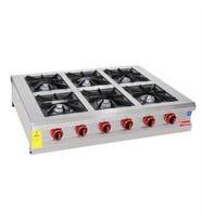 Himaksan  Doğalgazlı Set Üstü Sanayi Tip Altılı 6 Göz Ocak 150*120*25 HMK-SOG1510