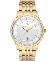 BİGOTTİ BG.1.10287.3 TAKVİMLİ-WR 5ATM-KLASİK MODEL-ÇELİK ERKEK KOL SAATİ