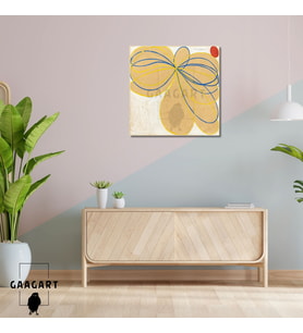 Kare Kanvas Tablo Ünlü Eserler Hilma Klint Seven Pointed Star No1