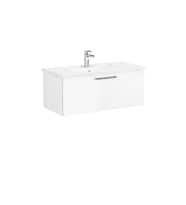 VitrA Root Flat Lavabo Dolabı 100cm 1 Çekmeceli Parlak Beyaz 68238