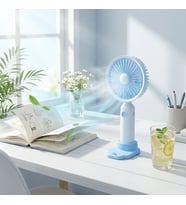 3 Kademeli Masaüstü Fan – Telefon Tutuculu Özellikli Standlı Elde Taşınabilir Mini Fan EKL29 (5680)