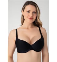 pilelistore Nurteks 1005 Kadın Lazer Kesim Desteksiz Sütyen (Siyah)