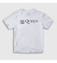 Presmono Unisex Çocuk Beyaz Queen T-Shirt 102298tt (Beyaz)