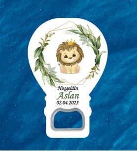 Doğum Günü Organizasyon Baby Shower Bebek İçin İsimli Hediyelik Magnet