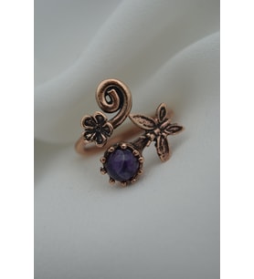 STONEAGE ÖZEL TARASIM AMETİST YÜZÜK