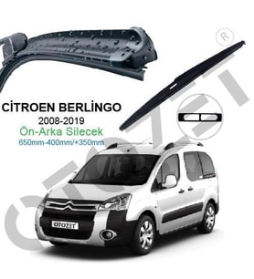 OTOZET Citroen Berlingo Ön - Arka Silecek Süpürge Seti 2009 - 2016