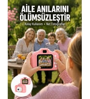 Taşınabilir HD Dijital Kamera Video Kayıt Fotoğraf Çekim USB Bağlantılı Şarjlı Yeni Nesil