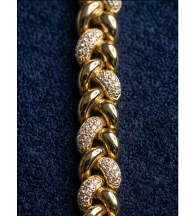 Xuping Örgü Model 14K Gold Bileklik