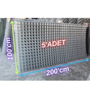 Hasır Tel-( 5.5 x 5.5 Göz Aralıklı - 3.5'mm ) ( 100 x 200 Ebatında )-( 5 ADET ) (Gri)