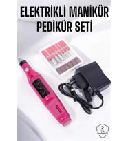 Elektrikli Manikür Pedikür Törpü Seti Protez Tırnak Nasır Temizleyici