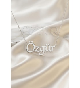 925 Ayar Gümüş İsimli Kolye