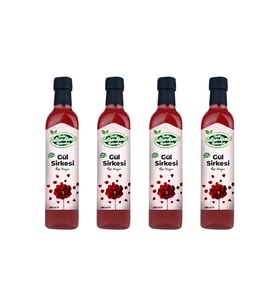 Tarihi SultanAhmet Baharatçısı Gul Sirkesi %100 Katkısız Doğal 4x500 ml  Özel Üretim
