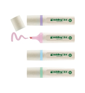 Edding 24 Ecoline Fosforlu İşaretleme Kalemi Pastel 4 Renk Set 
