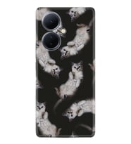 Vivo V29 Lite Kılıf Silikon Desen Özel Seri Sevimli Kedicikler 1785