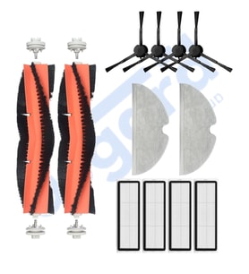 Dreame F9 - Z10 Pro Uyumlu 2 Ana Fırça 4 Yan Fırça 4 Filtre 2 Mop PKT-iasgf0001108