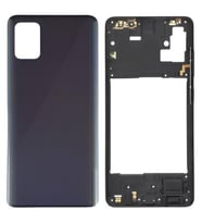 Samsung Galaxy A51 - SM-A515F FULL Kasa Arka Kapak Takım SİYAH