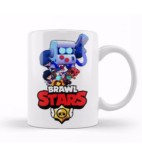 Brawl Stars  Virüs 8 Bit Kupa Bardak Porselen