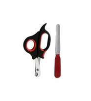 Büyük Boy Törpülü Kedi Köpek Tırnak Makası 14 cm-14 cm Kırmızı