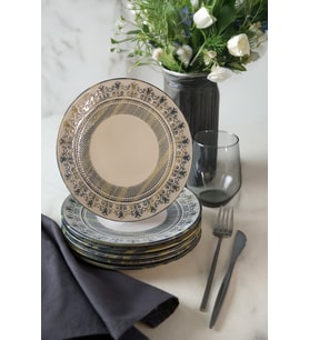 Ege Pasta Tabağı 20 cm, 6'lı set, şık ve dayanıklı tasarım