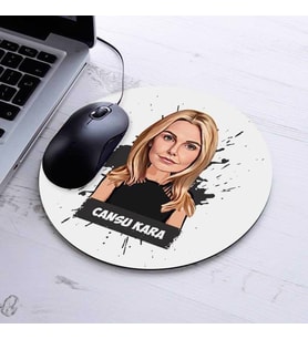 Karikatürlü Tasarım Kadına Hediye Mousepad
