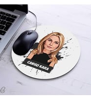 Karikatürlü Tasarım Kadına Hediye Mousepad