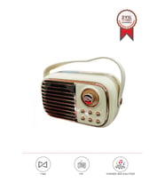 Torima BTS-1956 Bej Bluetooth 10W Bass Ses RGB Işık Efektli TWS USB TF Kart Mikrofonlu Hoparlör