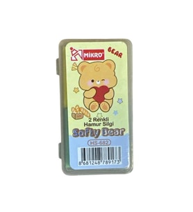 MİKRO HS682 SOFTY BEAR (2 RENKLİ) HAMUR SİLGİ - TEKLİ