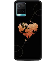 Vivo Y11S Y21S Y20 Y20S Y70 Kılıf Desemli Silikon Plane Heart 1721