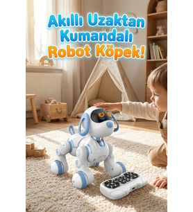 Akıllı Robot Köpek - Uzaktan Kumandalı, Dokunmatik, Programlanabilir, Dans Eden Eğitici Oyuncak