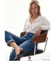 LCW Jeans İndigo Yüksek Bel Barrel Fit Kadın Jean Pantolon