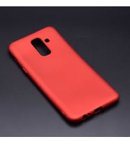 Lexroo Galaxy J8 Kılıf Premier Silikon Kılıf - Kırmızı
