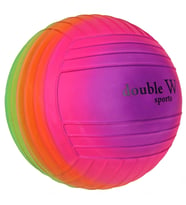 Double W Sports Gökkuşağı Tırtıklı PVC Top 23cm