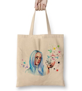 Billie Eilish 06 Bez Çanta Uzun Saplı