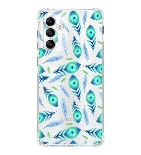 PrintiFy Samsung Galaxy M13 Uyumlu Nazar Boncuğu 3 Baskılı Şeffaf Köşe Korumalı Antişok Kılıf