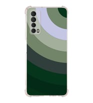 PrintiFy Huawei P Smart 2021 Uyumlu Köşe Korumalı Renk Cümbüşü C Tasarımlı Şeffaf Silikon Kılıf