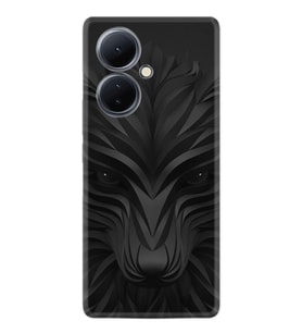 Vivo V29 Lite Kılıf Resimli Desenli Baskılı Silikon Black Fox 1325