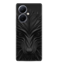 Vivo V29 Lite Kılıf Resimli Desenli Baskılı Silikon Black Fox 1325
